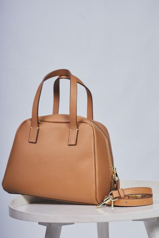 Cartera "Pienza" – Camel Claro